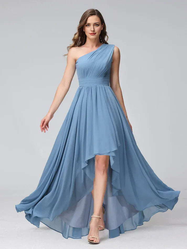 Chiffon Pleated Wedding Dress - Yihuiw by Yihuiw