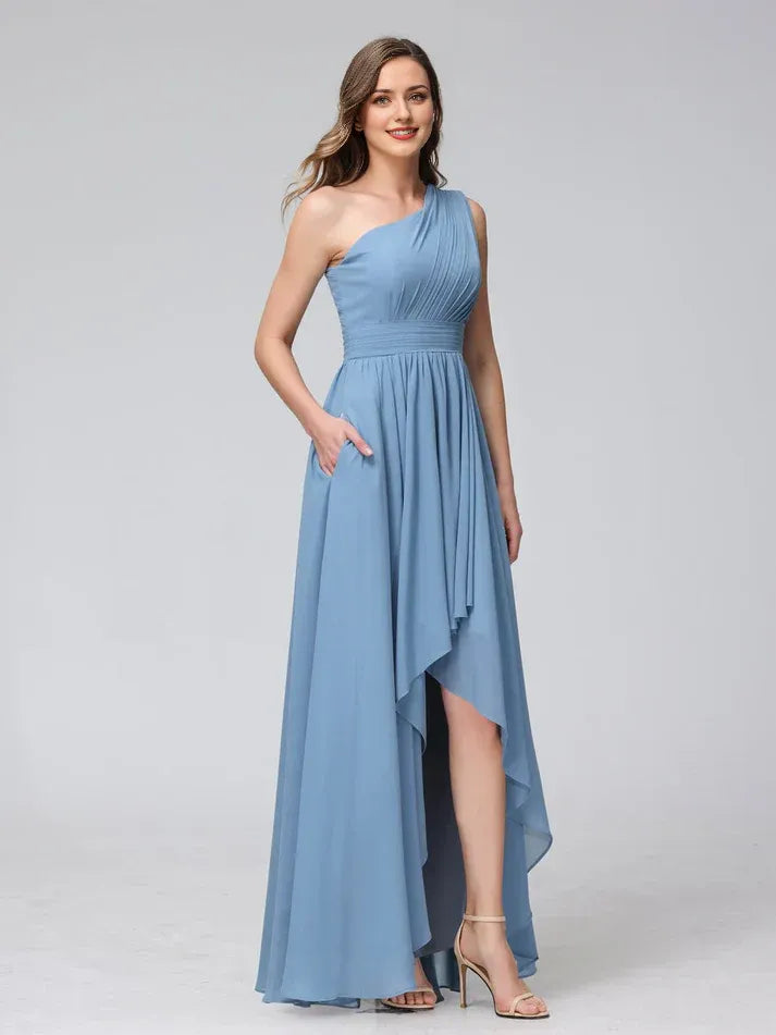 Chiffon Pleated Wedding Dress - Yihuiw by Yihuiw