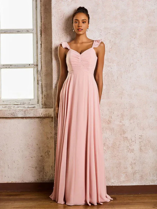 Empire Waist Sweetheart Chiffon Ruffled Wedding Dress - Yihuiw by Yihuiw