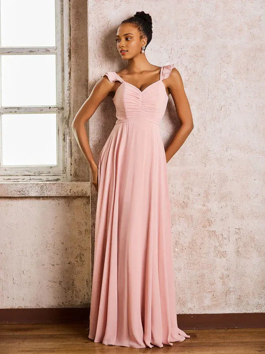 Empire Waist Sweetheart Chiffon Ruffled Wedding Dress - Yihuiw by Yihuiw