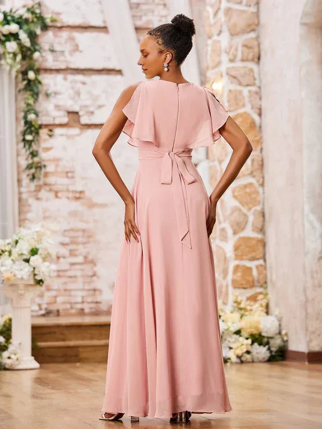 Chiffon Mini Wedding Dress - Yihuiw by Yihuiw