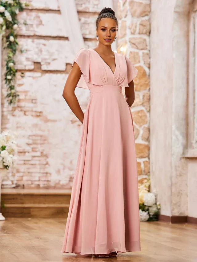 Chiffon Mini Wedding Dress - Yihuiw by Yihuiw