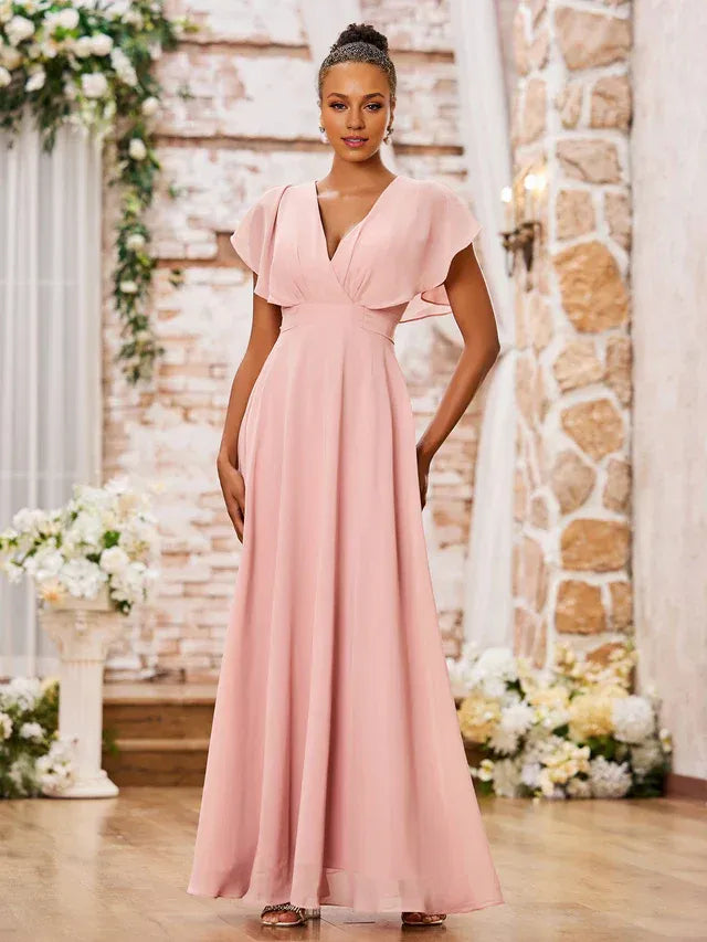 Chiffon Mini Wedding Dress - Yihuiw by Yihuiw