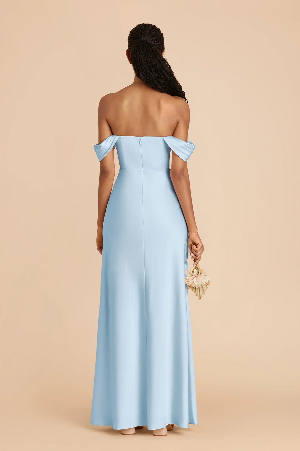 Mermaid Satin High Slit Wedding Dress - Yihuiw by Yihuiw