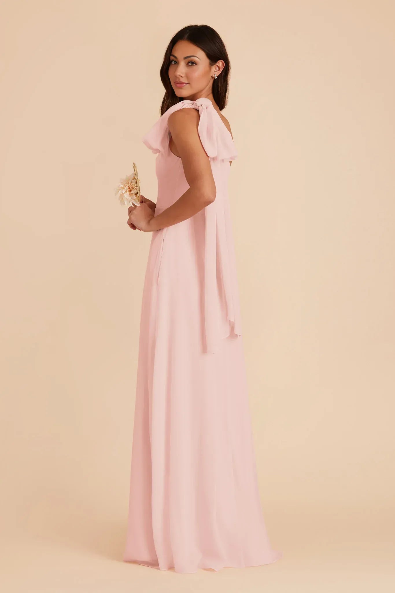 A-Line One-Shoulder Floor-Length Wedding Dress - Yihuiw by Yihuiw