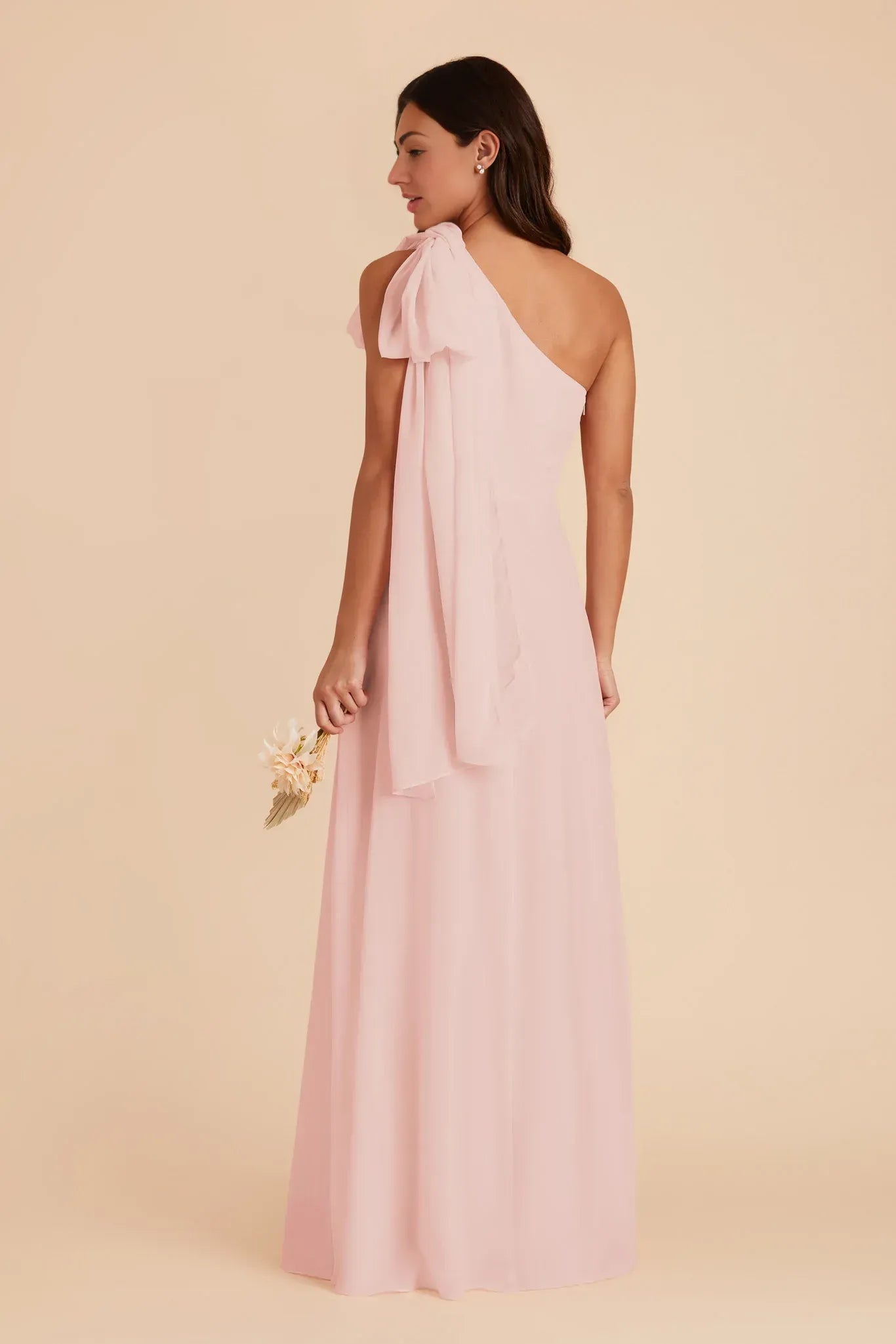 A-Line One-Shoulder Floor-Length Wedding Dress - Yihuiw by Yihuiw
