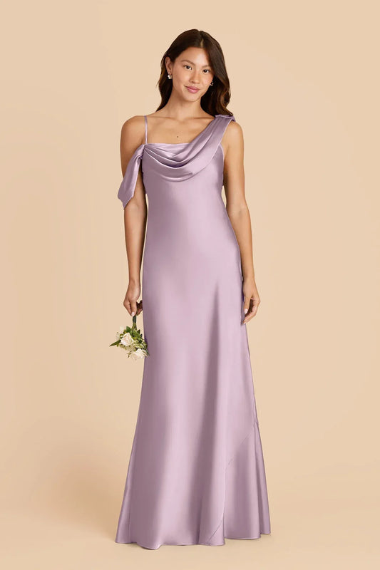 Mermaid Spaghetti Strap Open Back Asymmetric Floor-Length Wedding Dress - Yihuiw by Yihuiw