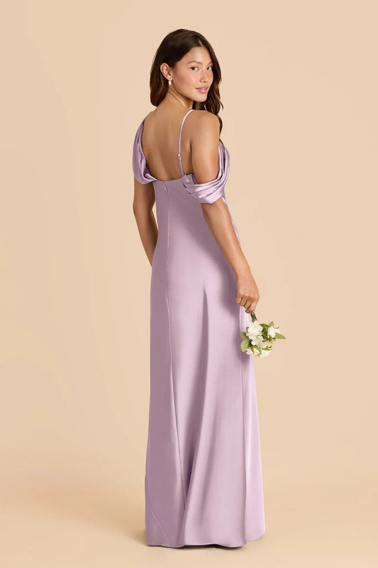 Mermaid Spaghetti Strap Open Back Asymmetric Floor-Length Wedding Dress - Yihuiw by Yihuiw