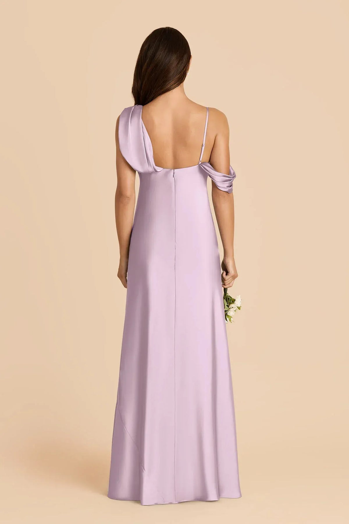 Mermaid Spaghetti Strap Open Back Asymmetric Floor-Length Wedding Dress - Yihuiw by Yihuiw