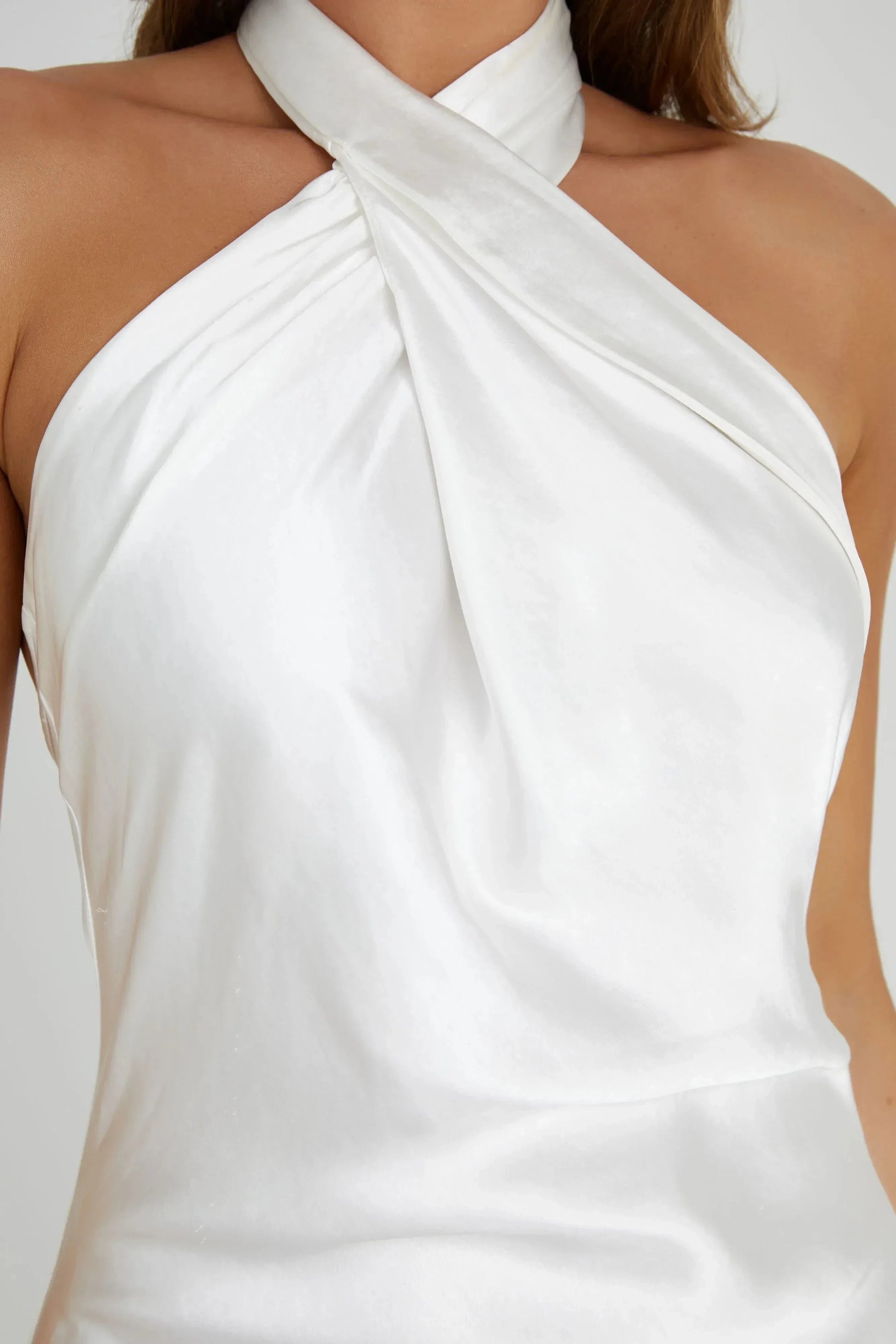 Elegant Sheath Halter Neck Sleeveless Open Back Floor Length Prom Dress by YiHuiw
