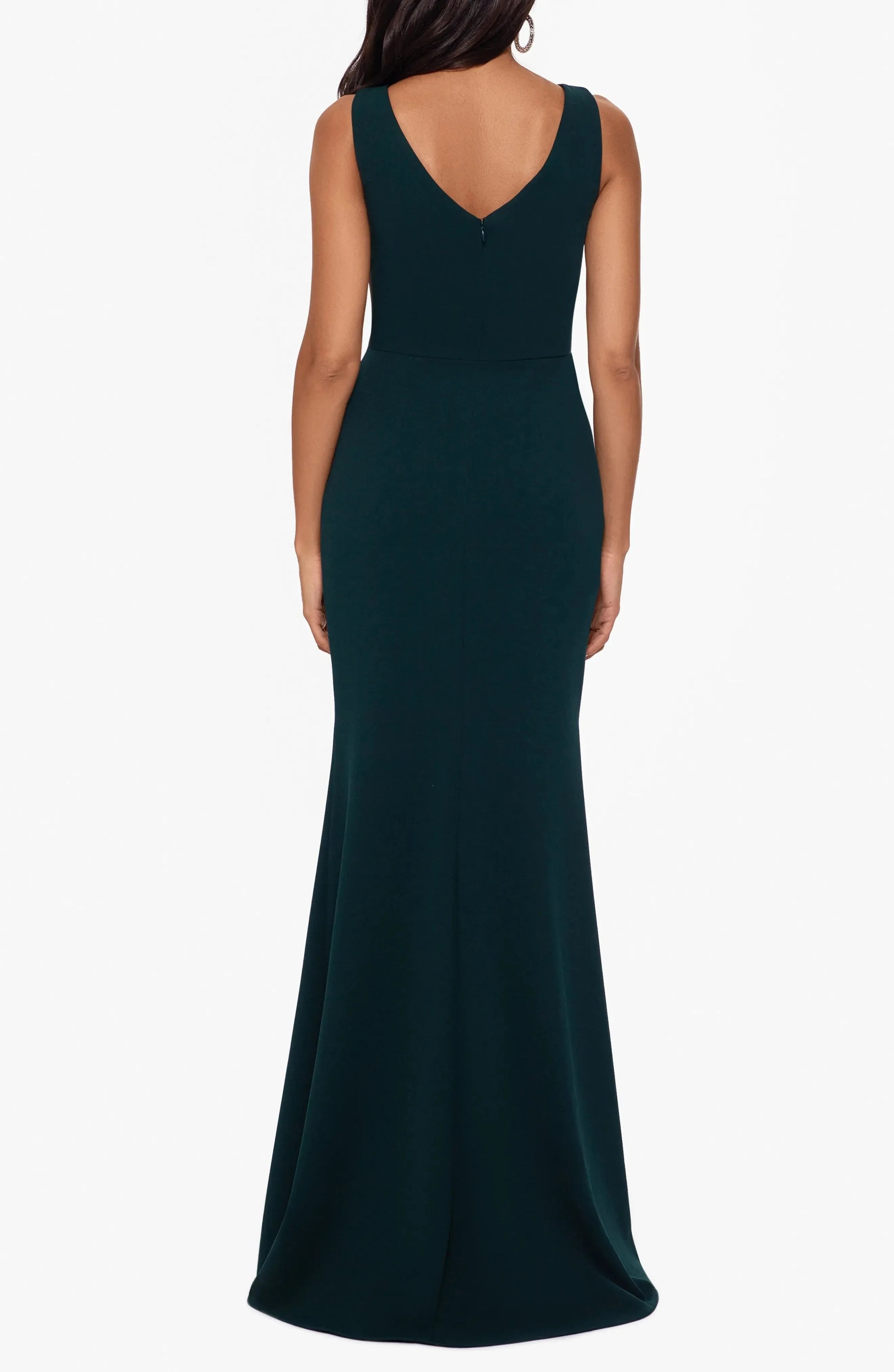 Elegant Trumpet Crew Neck Sleeveless V Back Maxi Hot Sale Evening Dress by YiHuiw