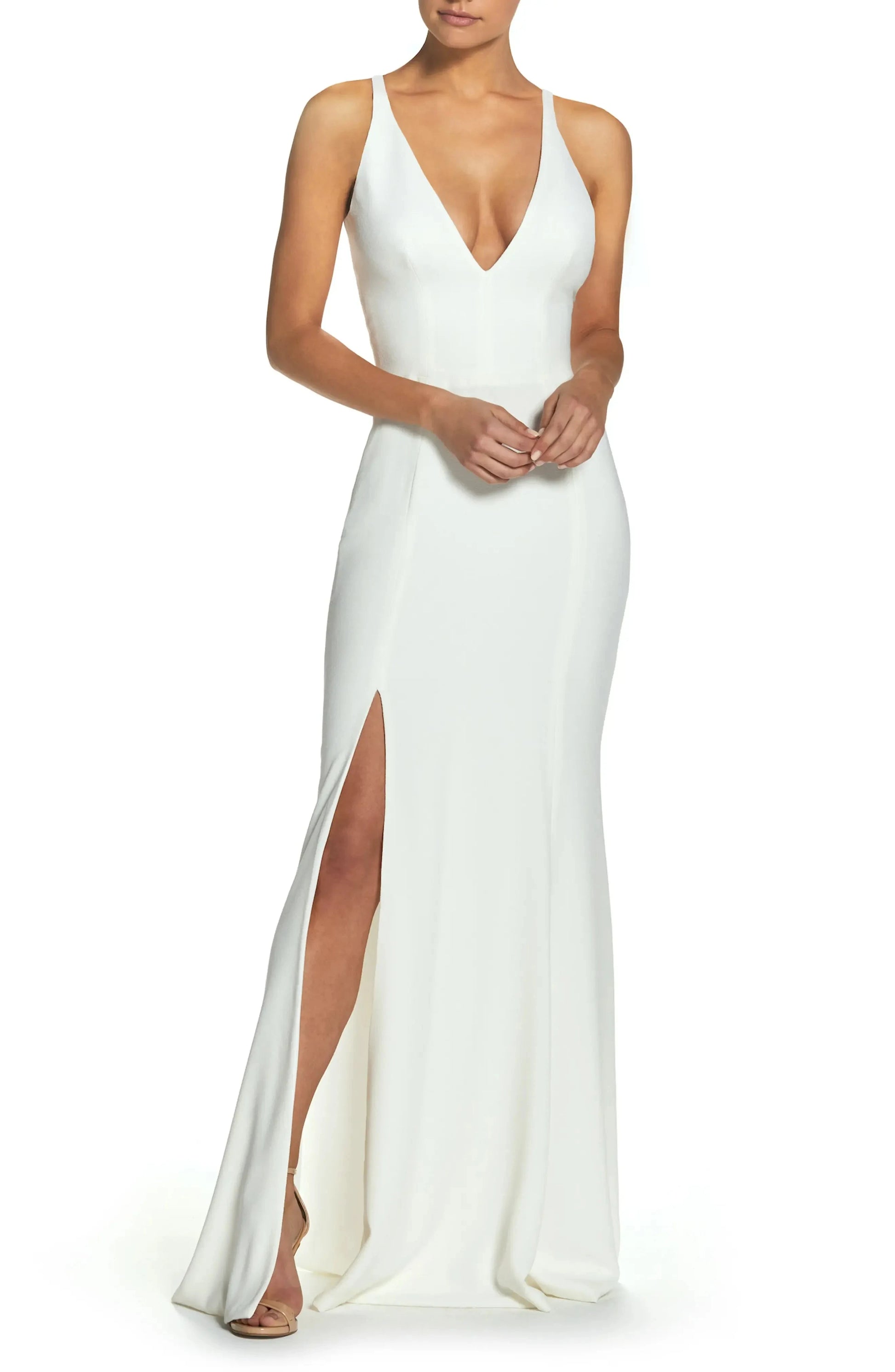 Elegant Trumpet Halter Neck Sleeveless Zip Back Maxi For Ladies Evening Dress by YiHuiw