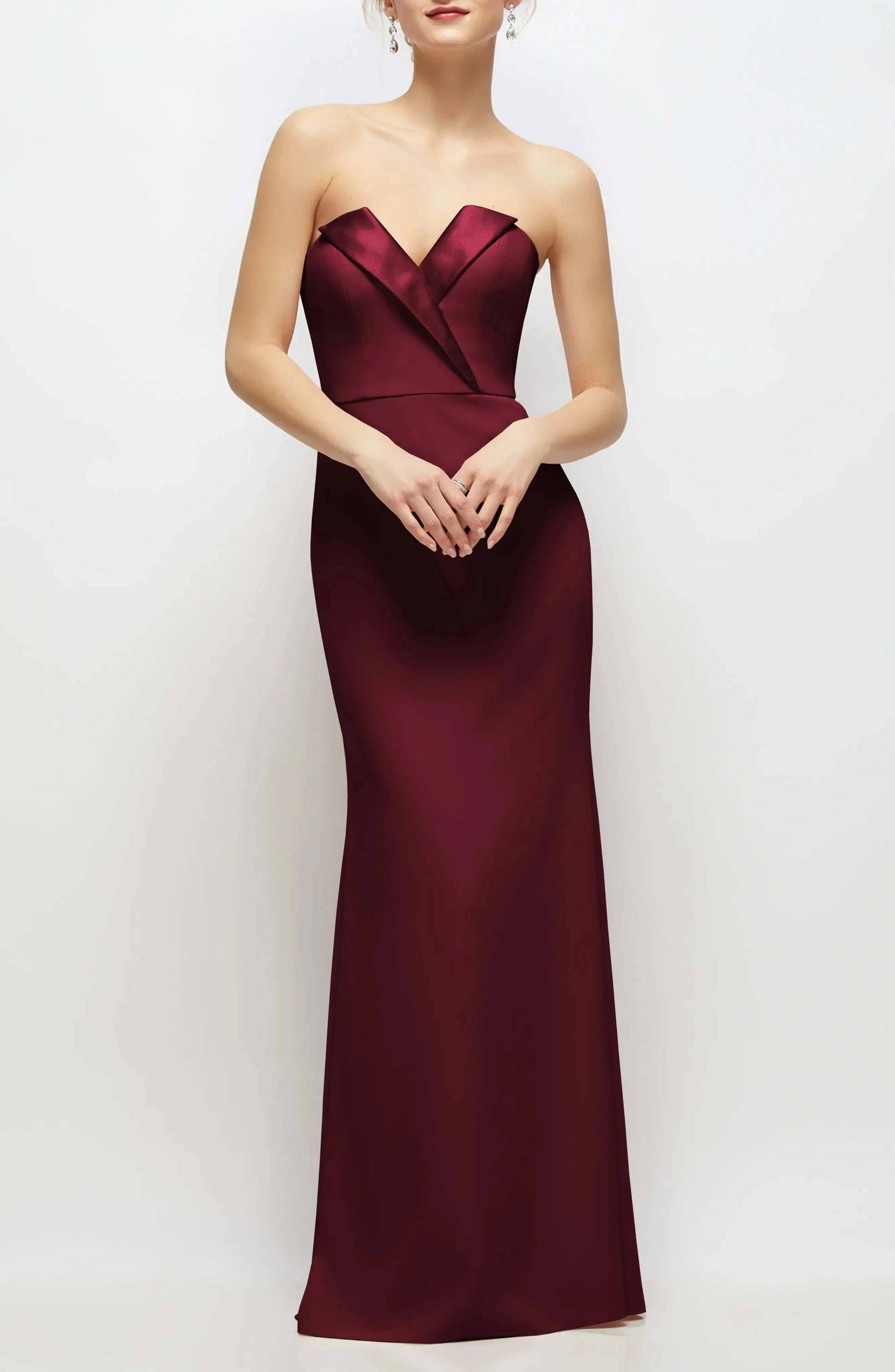Elegant Trumpet Strapless Sweetheart Open Back Maxi For Ladies Evening Dress by YiHuiw