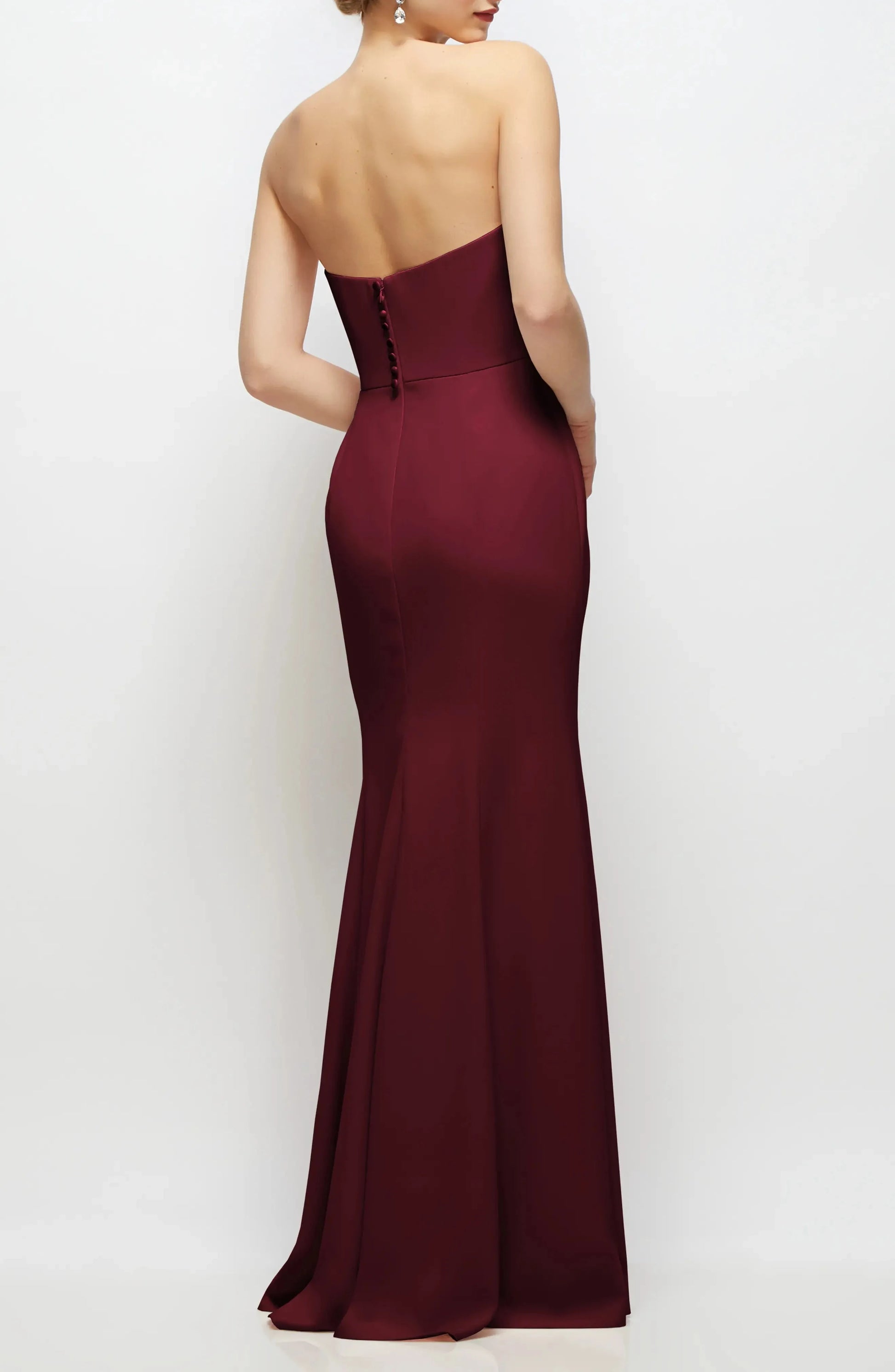 Elegant Trumpet Strapless Sweetheart Open Back Maxi For Ladies Evening Dress by YiHuiw