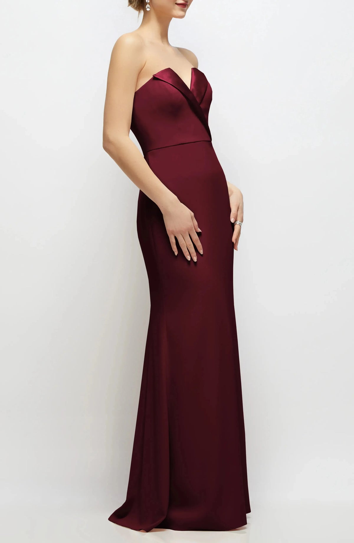 Elegant Trumpet Strapless Sweetheart Open Back Maxi For Ladies Evening Dress by YiHuiw