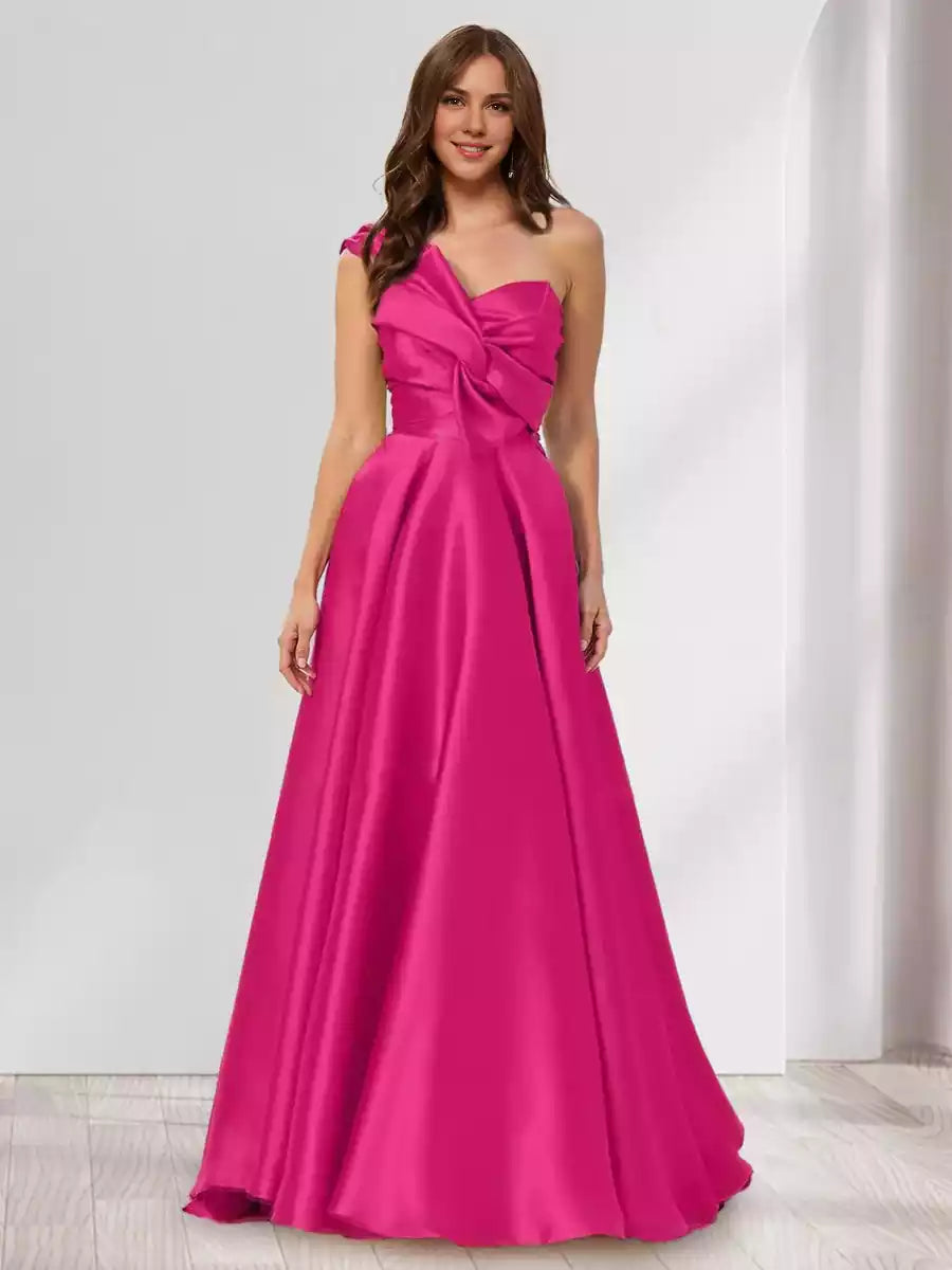 Elegantes vestidos de dama de honor largos, plisados, sin mangas y con espalda descubierta, de corte en A/estilo princesa