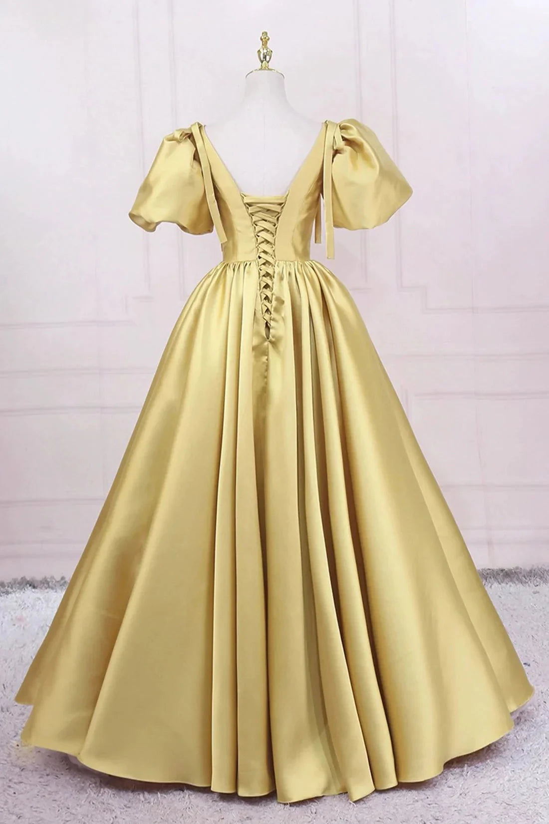 Elegant Satin Long Prom Dress Simple A-Line Red Evening Party Dress simple gentle atmospheric and unique desi Bring summer colors to enhance white by YiHuiw