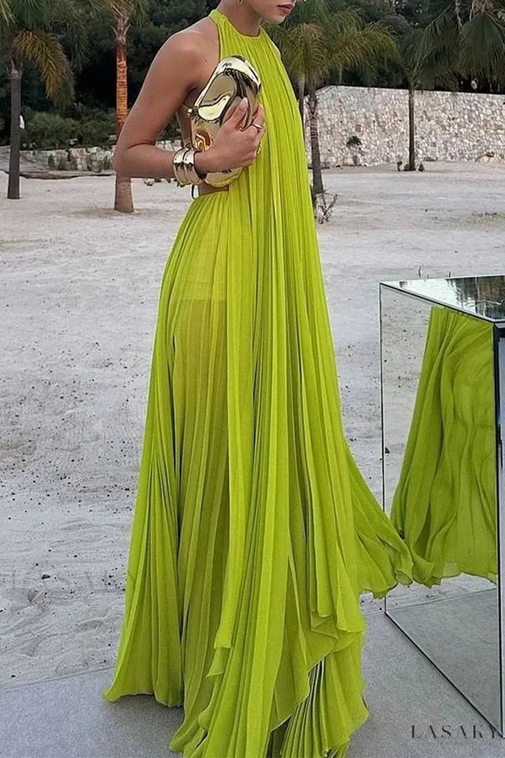 Elegant Wedding Guest Outfit A line Green Chiffon Prom Dresses Wedding Guest Dresses Graduation Dresses simple gentle atmospheric and unique desi Bring summer colors to enhance whiteness by YiHuiw