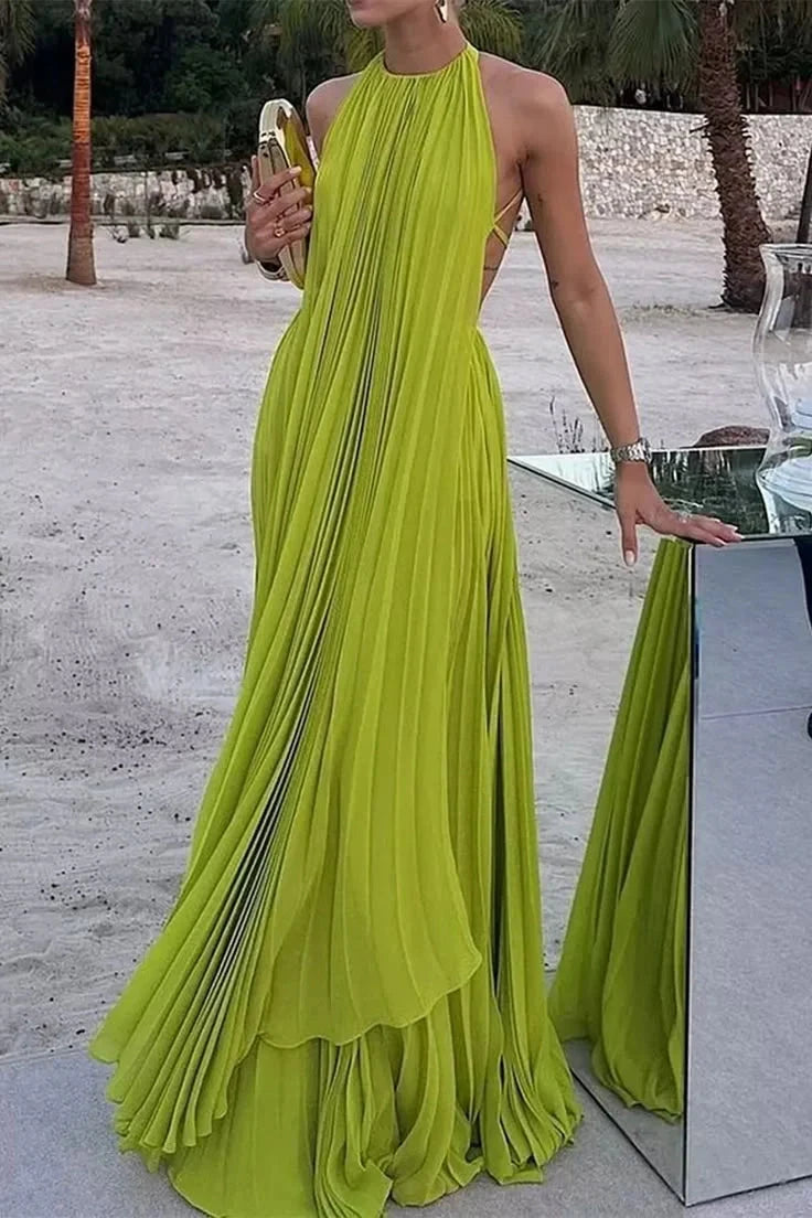 Elegant Wedding Guest Outfit A line Green Chiffon Prom Dresses Wedding Guest Dresses Graduation Dresses simple gentle atmospheric and unique desi Bring summer colors to enhance whiteness by YiHuiw