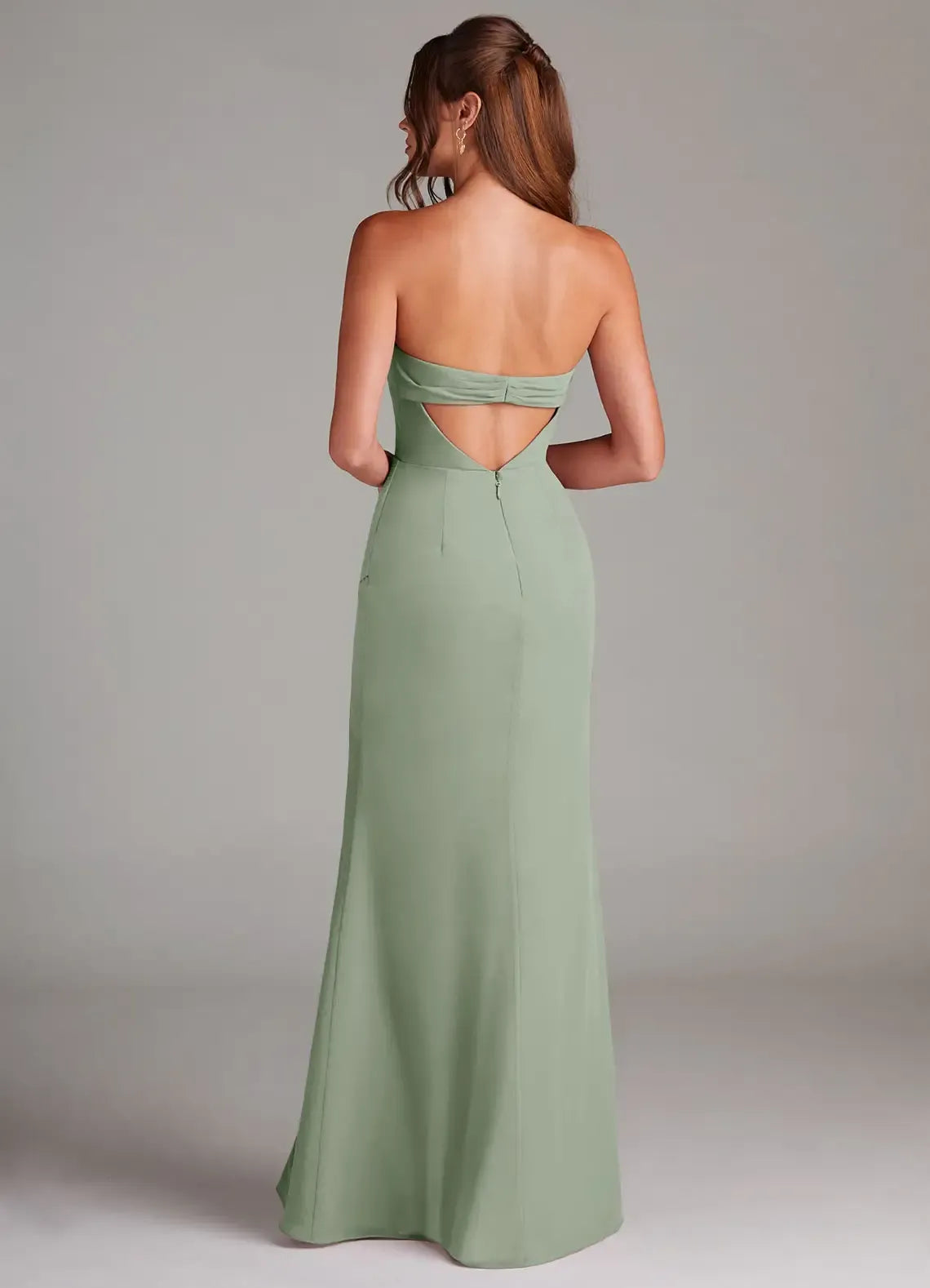 Mermaid Strapless Floor-Length Wedding Dress - Yihuiw by Yihuiw