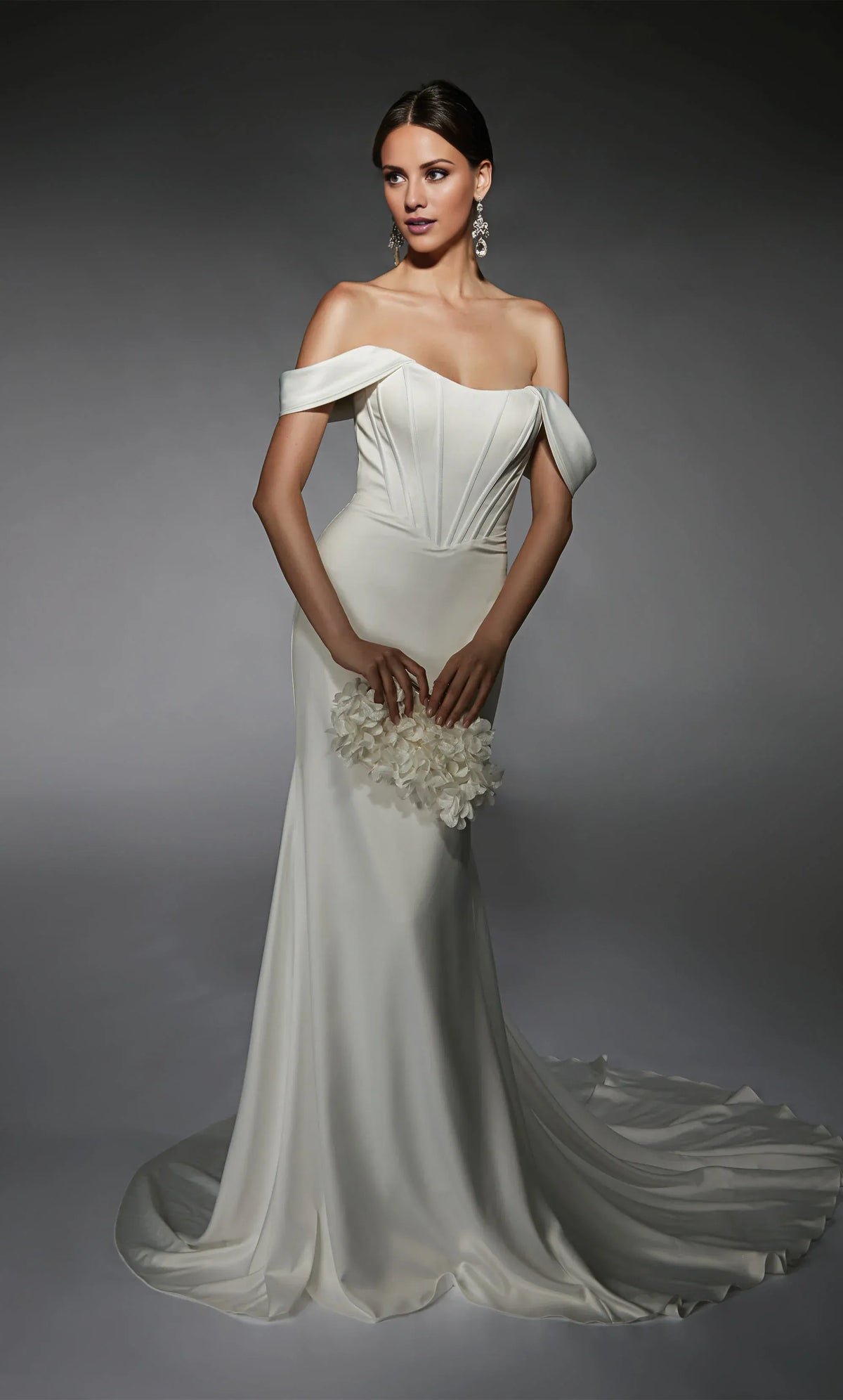 Mermaid Satin Lace-Up Back Wedding Dress - Yihuiw by Yihuiw