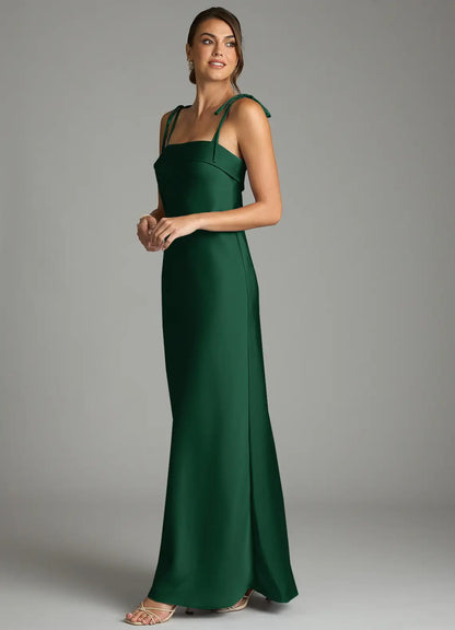 Mermaid Satin Floor-Length Wedding Dress - Yihuiw by Yihuiw