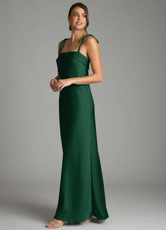 Mermaid Satin Floor-Length Wedding Dress - Yihuiw by Yihuiw