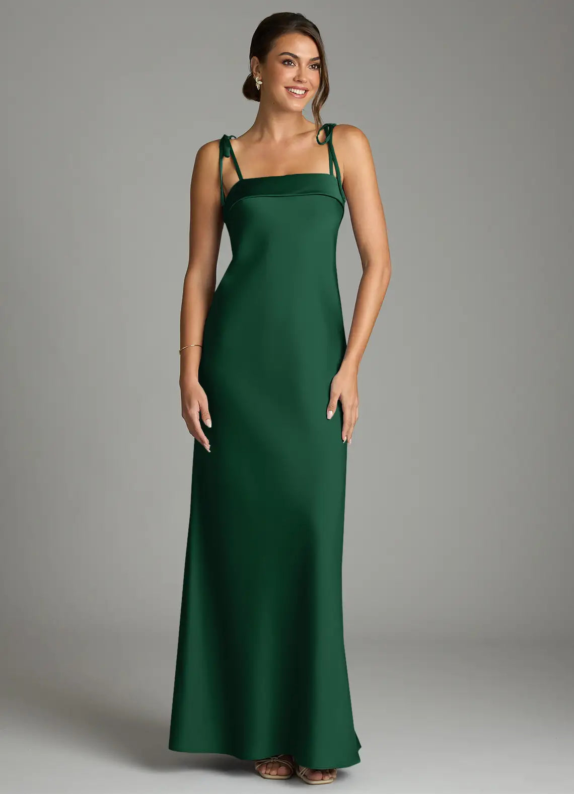 Mermaid Satin Floor-Length Wedding Dress - Yihuiw by Yihuiw