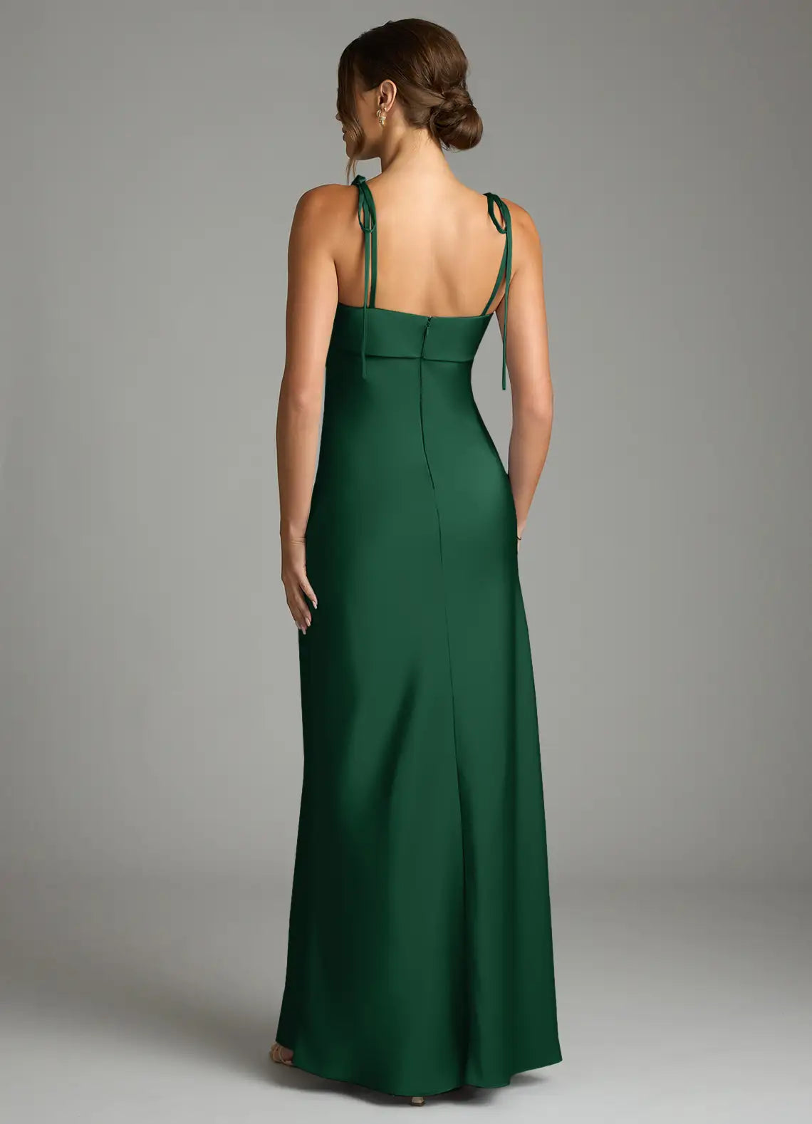 Mermaid Satin Floor-Length Wedding Dress - Yihuiw by Yihuiw