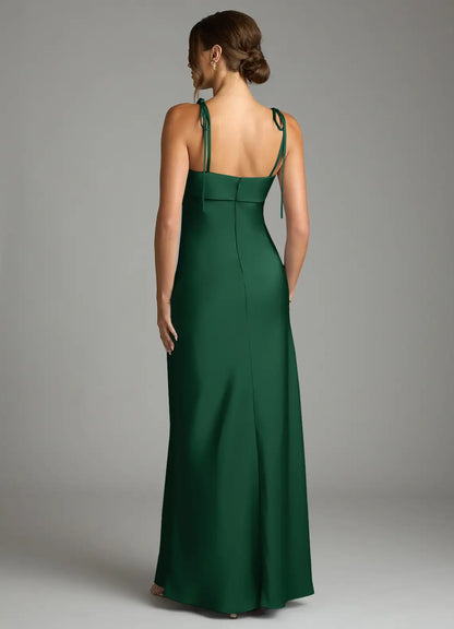 Mermaid Satin Floor-Length Wedding Dress - Yihuiw by Yihuiw