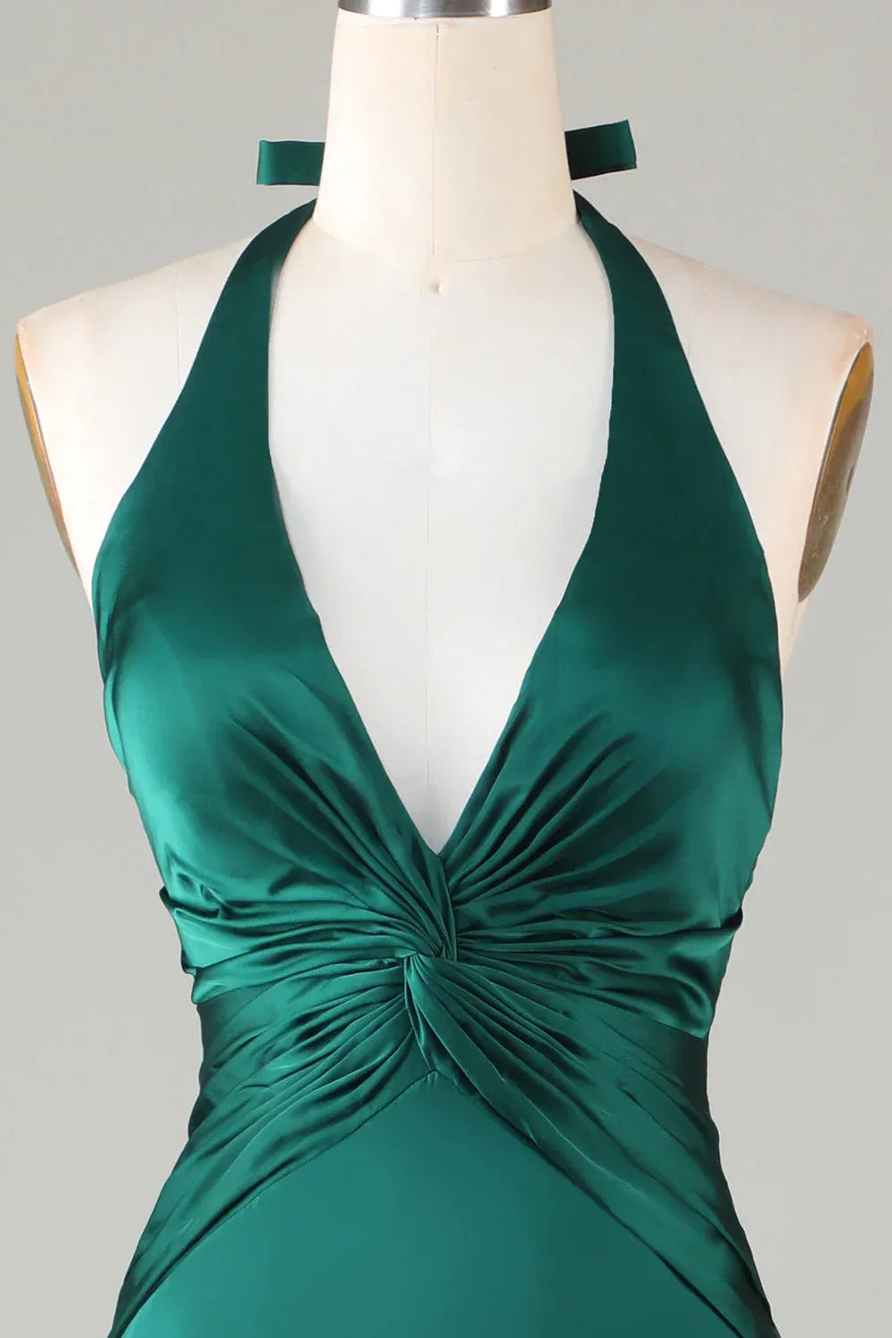 Mermaid Halter Satin Wedding Dress - Yihuiw by Yihuiw