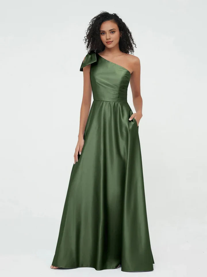 Satin Wedding Dress - Yihuiw by Yihuiw