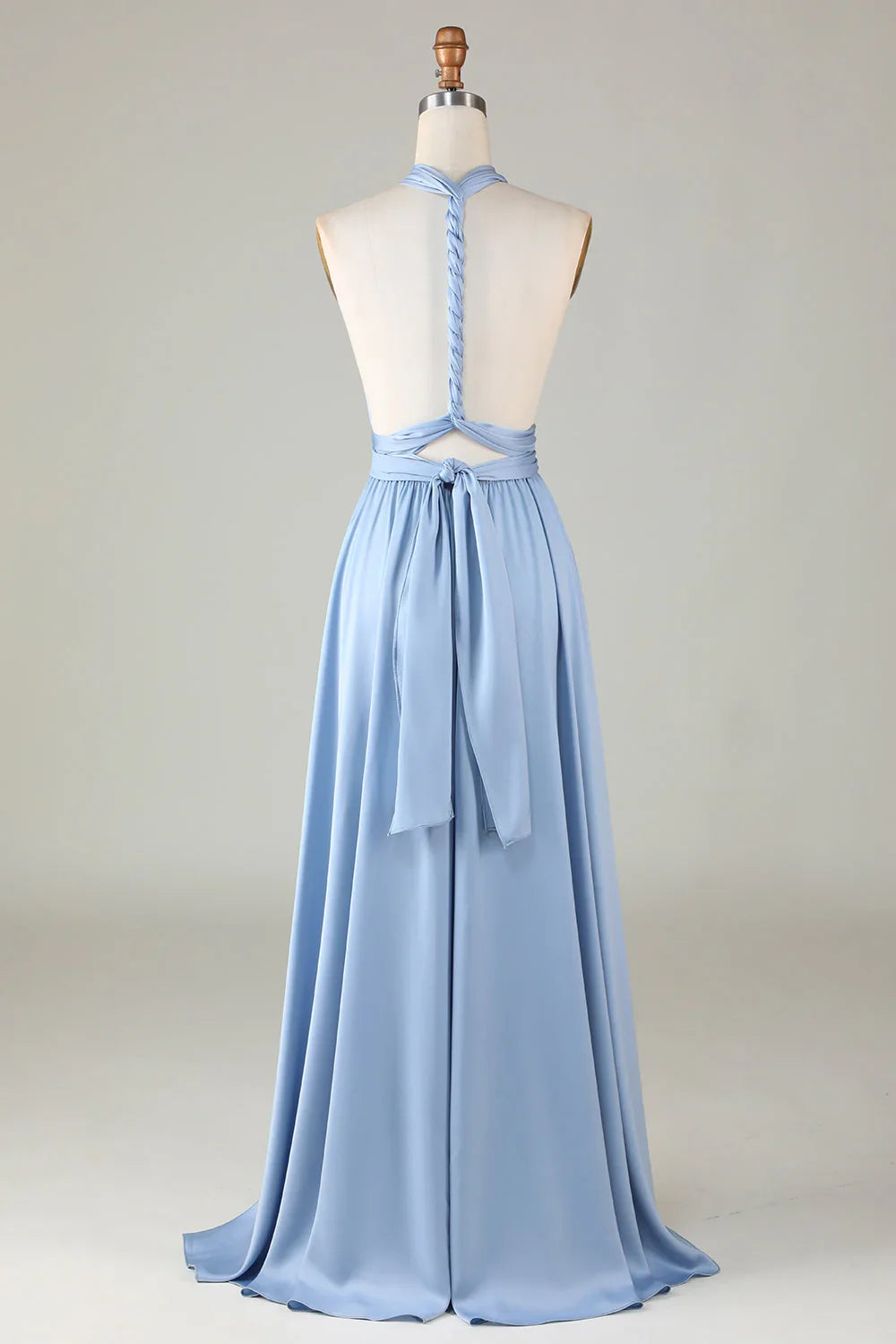 A-Line Sleeveless Backless Floor-Length Wedding Dress - Yihuiw by Yihuiw