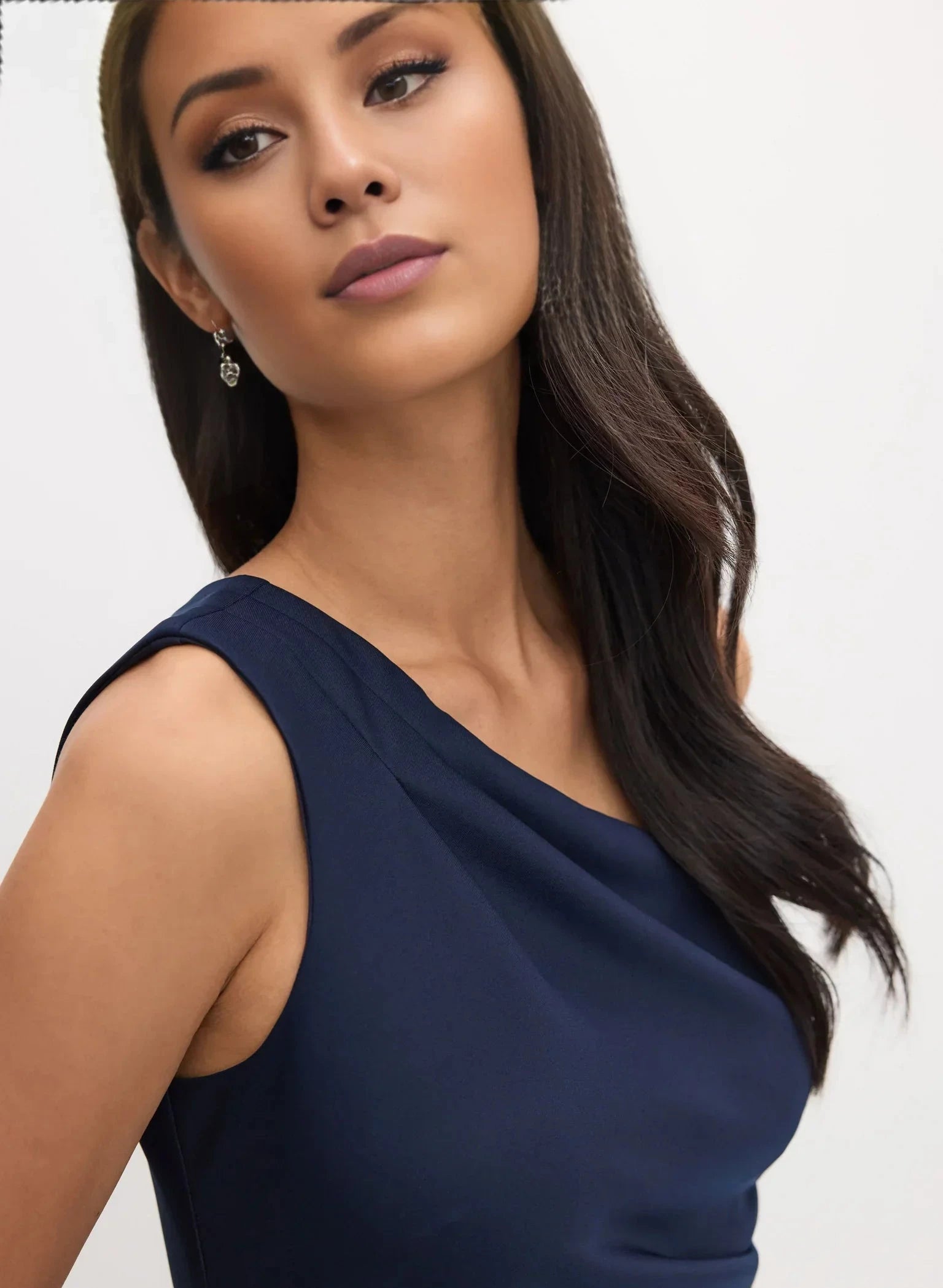 Fashion A-Line One-Shoulder Neck Sleeveless Ruffled Side-Slit Floor-Length Evening Dress by YiHuiw