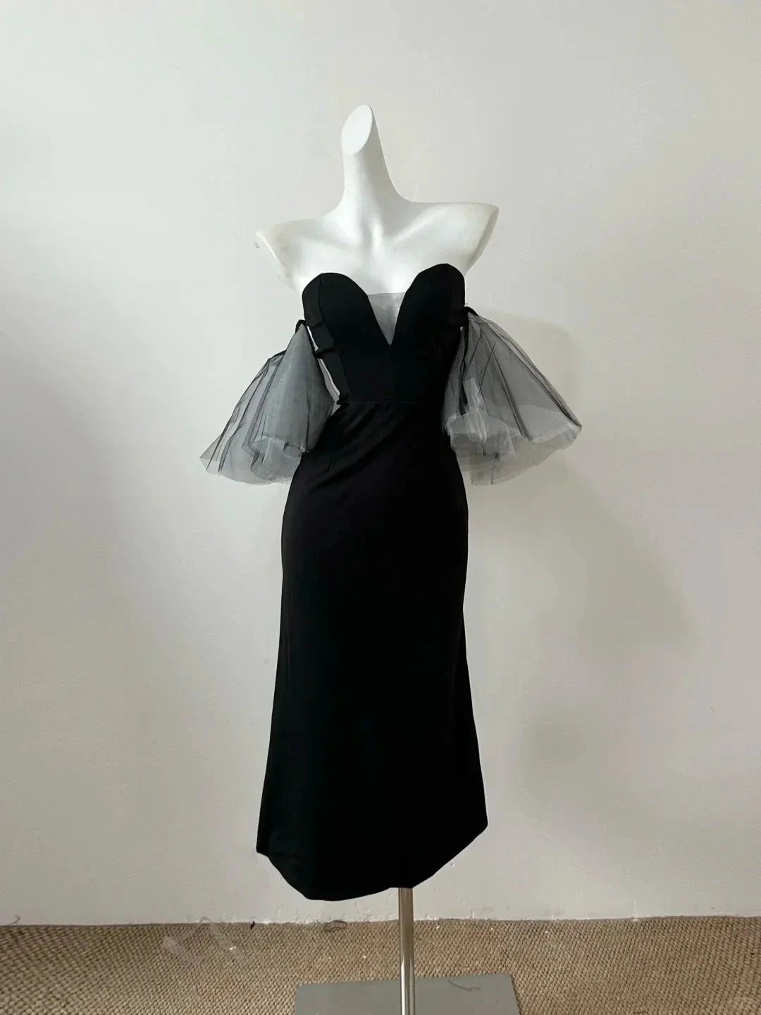 Fashion Elegant Short Sleeve Long satin Homecoming Dress Prom Dress Evening Dress Party Dress Prom Dress simple gentle atmospheric and unique desi Bring summer colors to enhance whiteness by YiHuiw