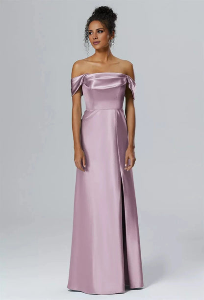 Fashion Mermaid One Shoulder Neck Sleeveless Side Slit Back Zip Floor Length Bridesmaid Dresses by YiHuiw