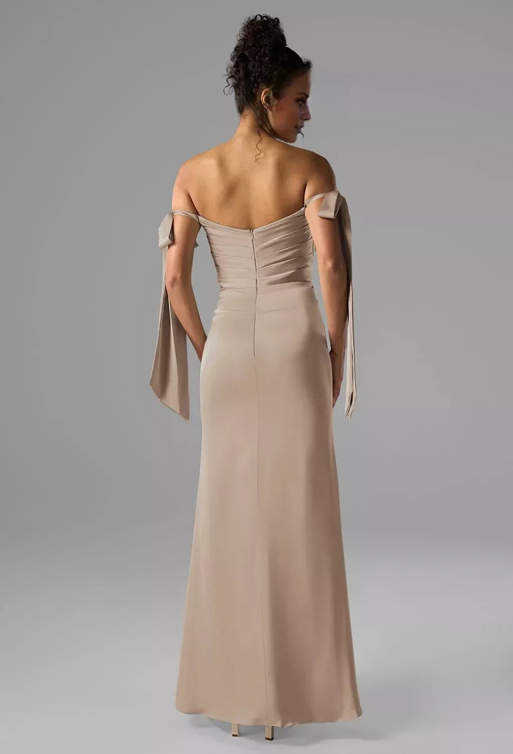 Fashion Mermaid Sweetheart Neckline Sleeveless Side Slit Floor Length Bridesmaid Dresses