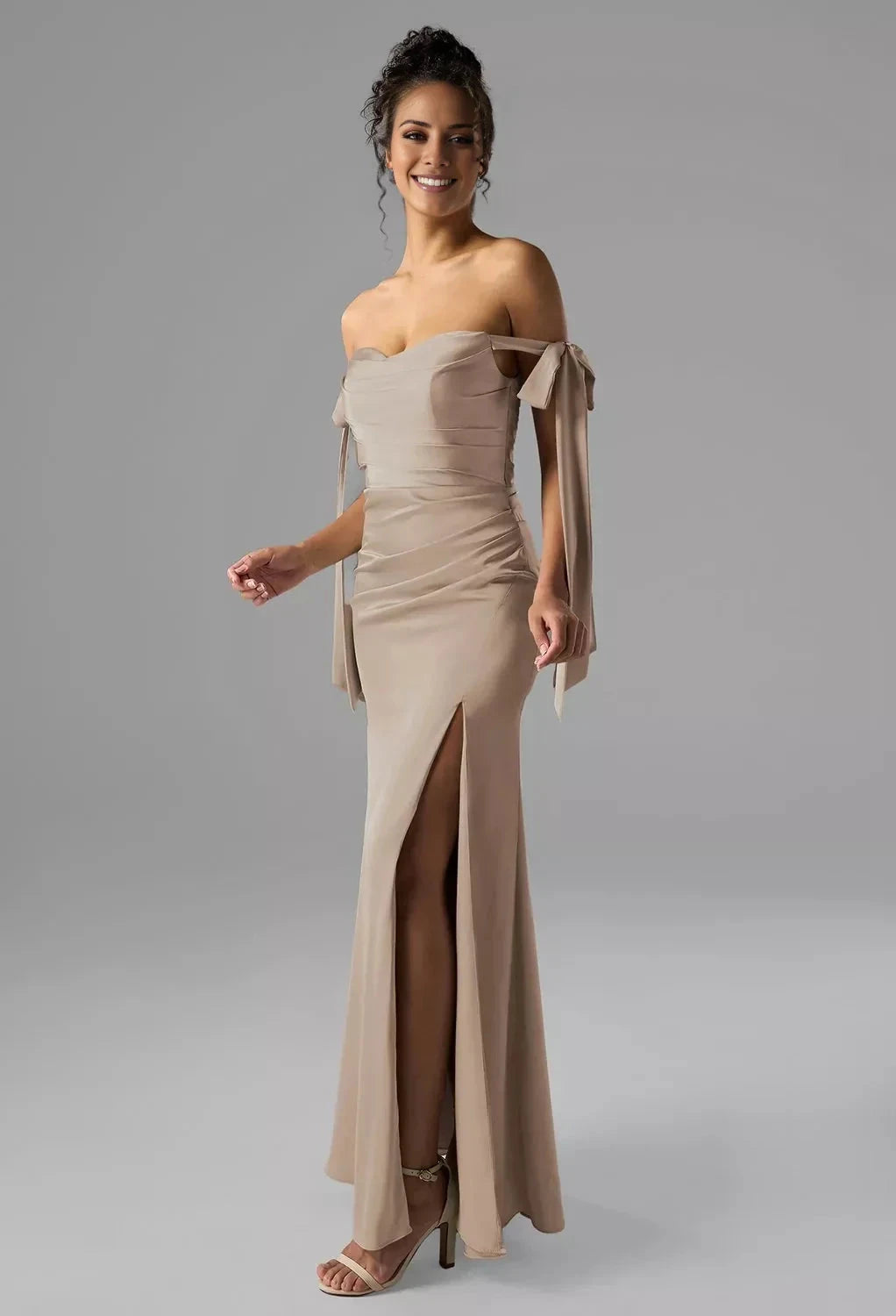 Fashion Mermaid Sweetheart Neckline Sleeveless Side Slit Floor Length Bridesmaid Dresses by YiHuiw