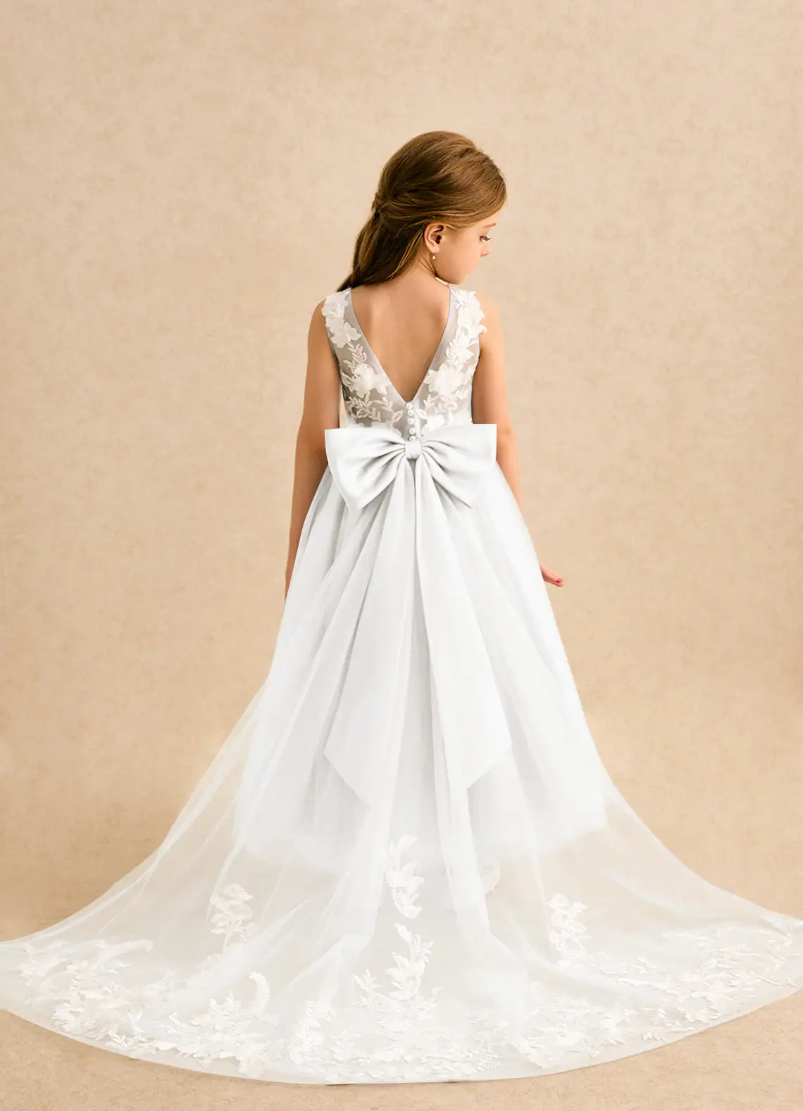 A-Line Illusion Sleeveless Train Formal Dress - Yihuiw by Yihuiw
