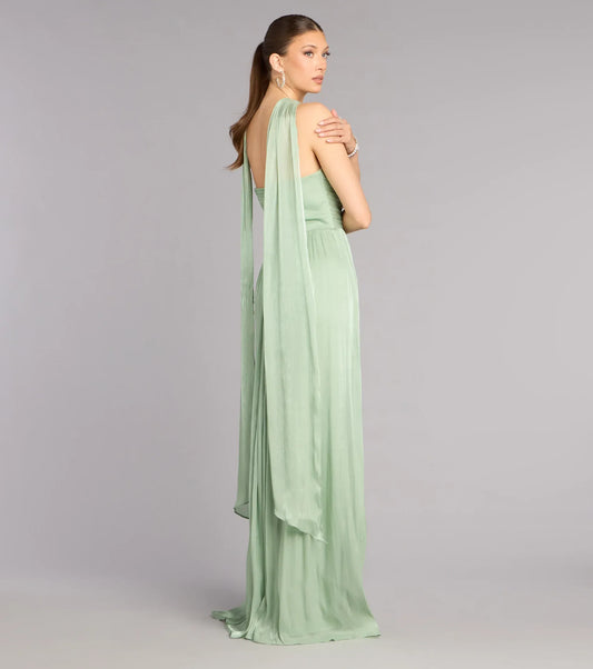 A-Line Sweetheart Chiffon Pleated Floor-Length Wedding Dress - Yihuiw by Yihuiw