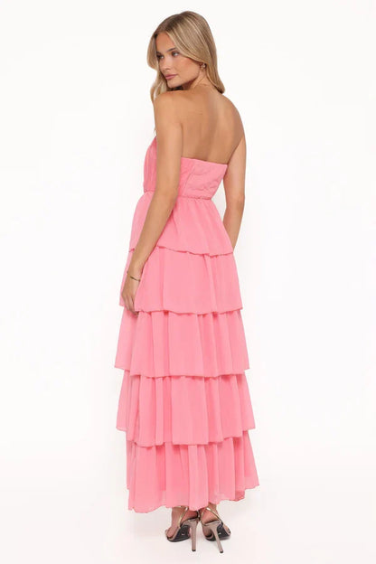 Strapless Ruffled Floor-Length Wedding Dress - Yihuiw by Yihuiw