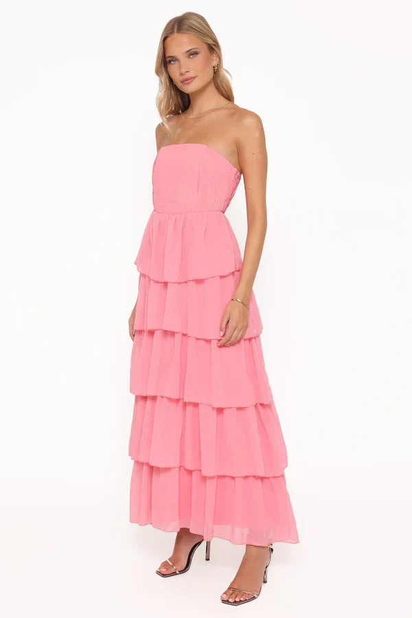 Strapless Ruffled Floor-Length Wedding Dress - Yihuiw by Yihuiw