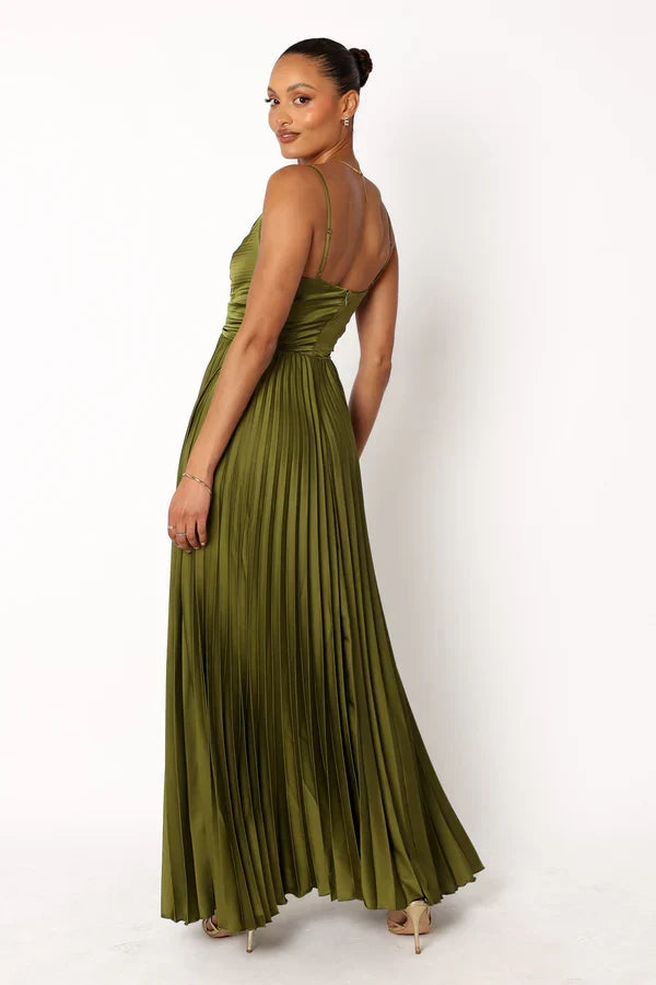 Sweetheart Pleated Floor-Length Wedding Dress - Yihuiw by Yihuiw