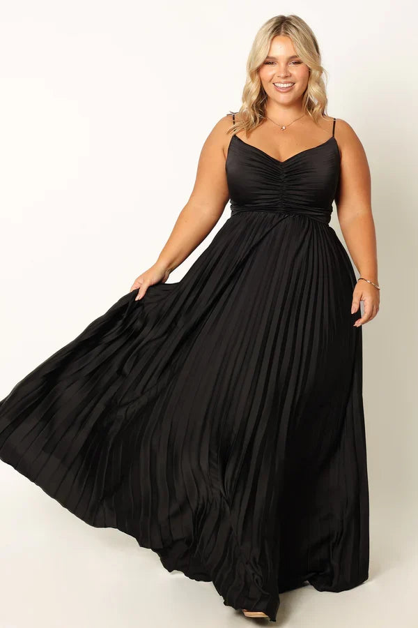 Sweetheart Pleated Floor-Length Wedding Dress - Yihuiw by Yihuiw