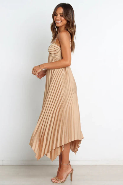 Sweetheart Asymmetric Midi Wedding Dress - Yihuiw by Yihuiw