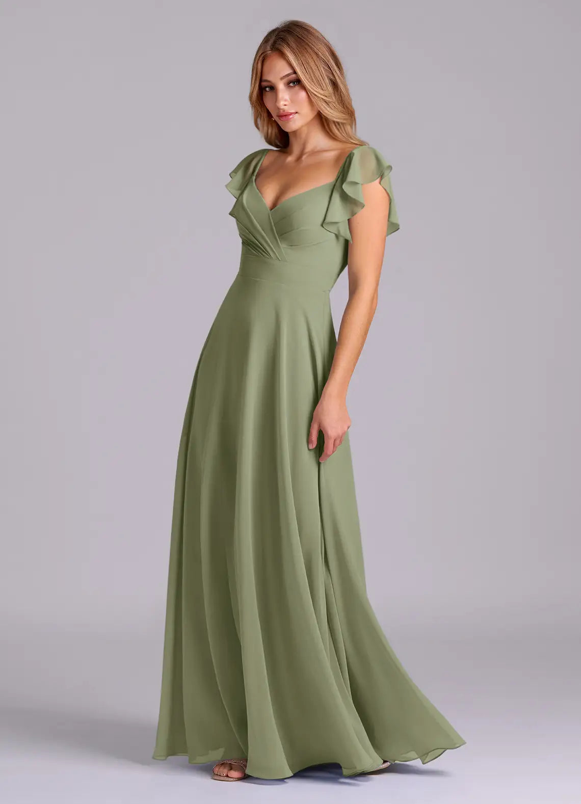 Sweetheart Chiffon Floor-Length Wedding Dress - Yihuiw by Yihuiw