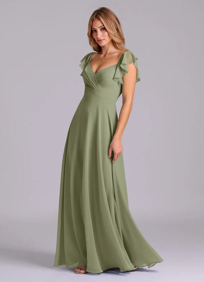 Sweetheart Chiffon Floor-Length Wedding Dress - Yihuiw by Yihuiw