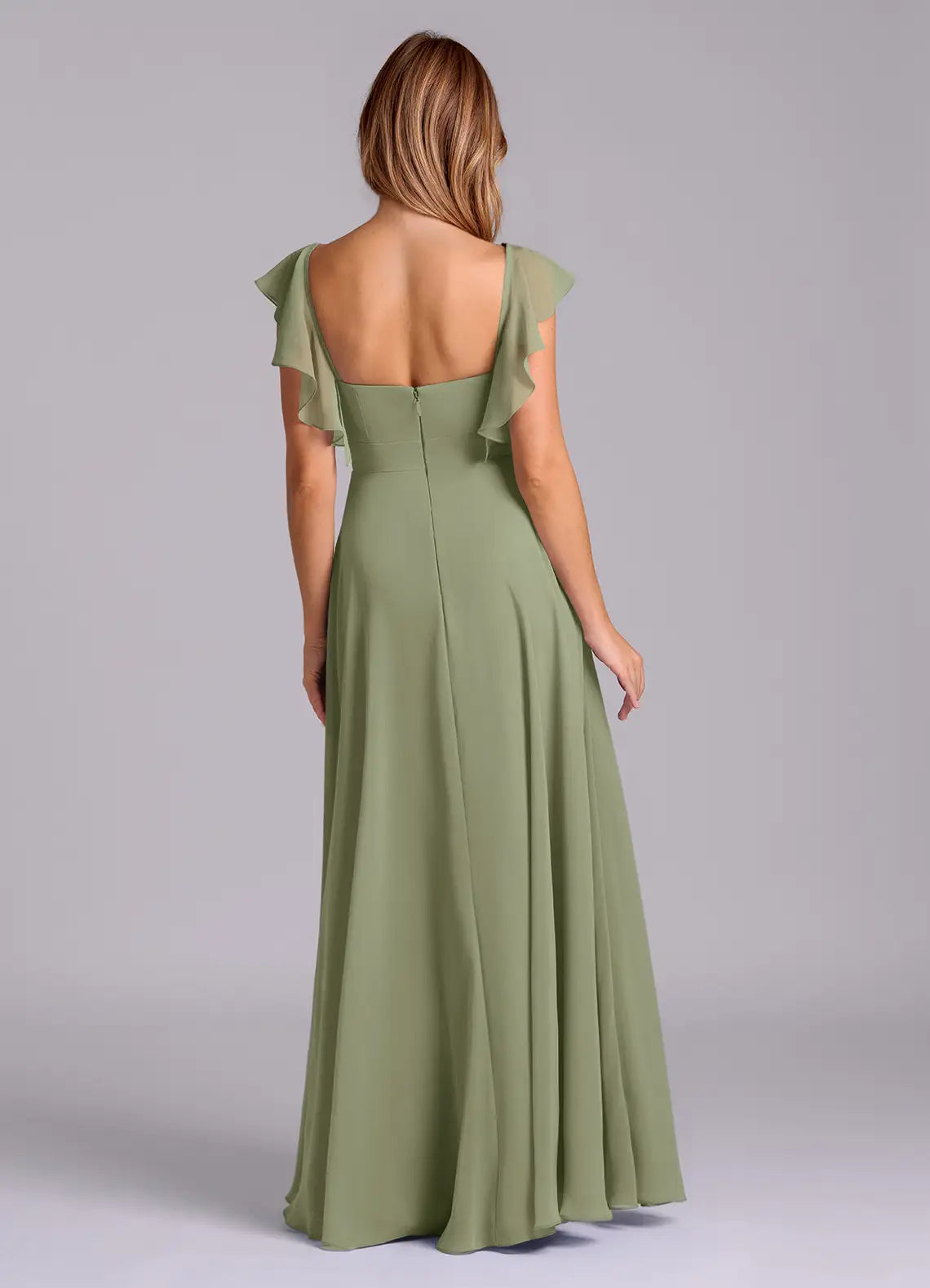 Sweetheart Chiffon Floor-Length Wedding Dress - Yihuiw by Yihuiw