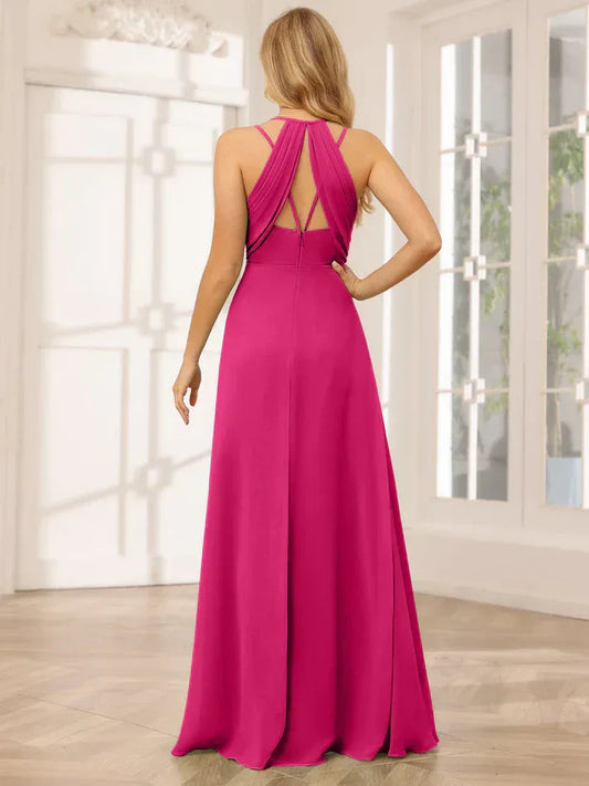 Spaghetti Strap Chiffon Pleated Wedding Dress - Yihuiw by Yihuiw