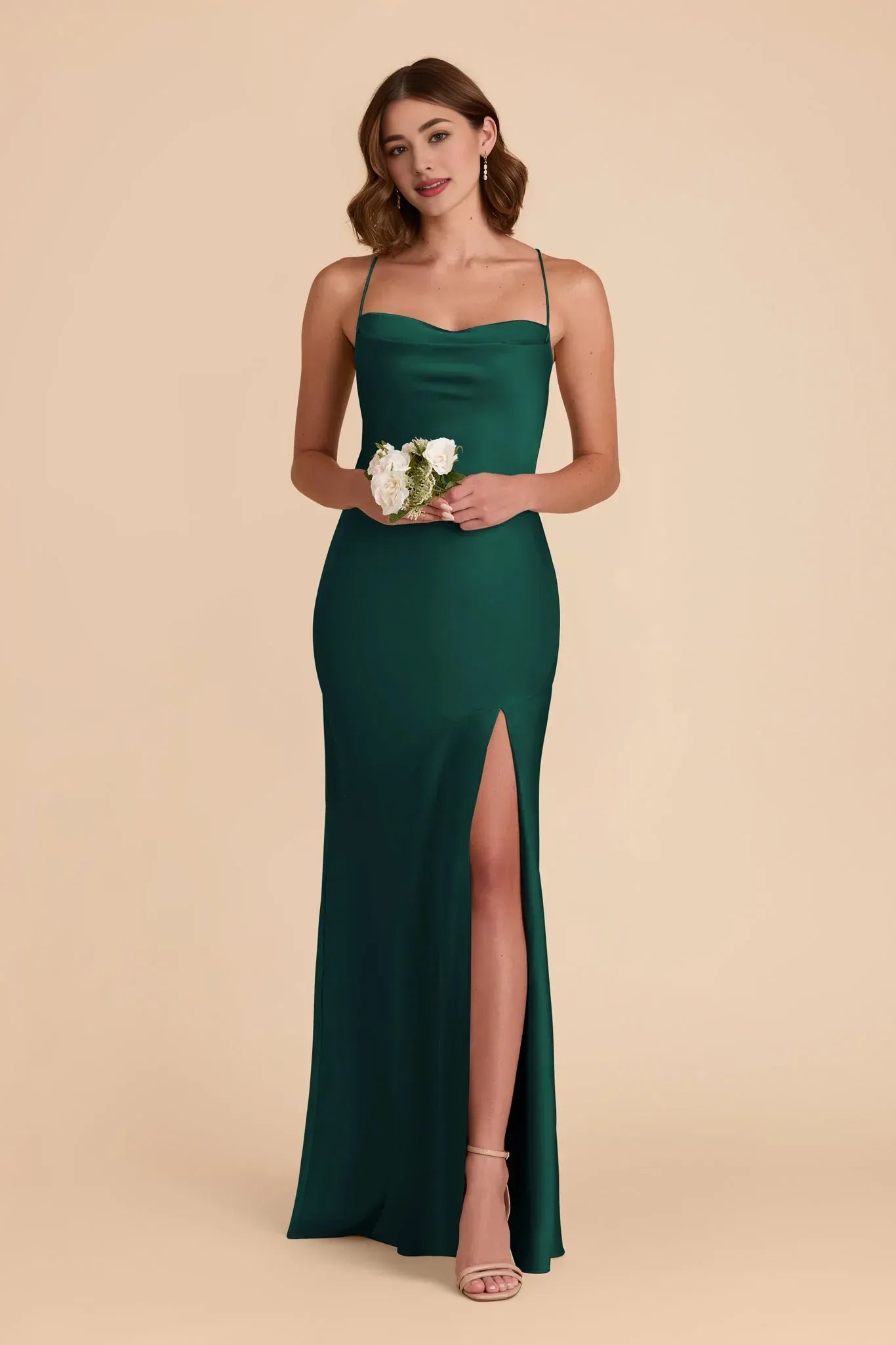 Mermaid Spaghetti Strap Floor-Length Wedding Dress - Yihuiw by Yihuiw